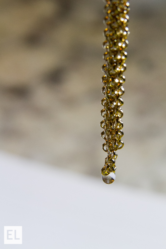Elsa Jensen-Gold Chain - Water Drop